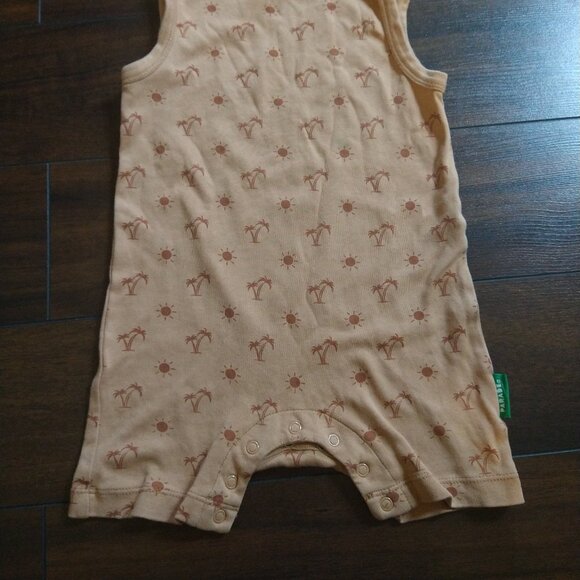 2T Parade Organics Short Romper,  with Palm Tree Print - Picture 6 of 6
